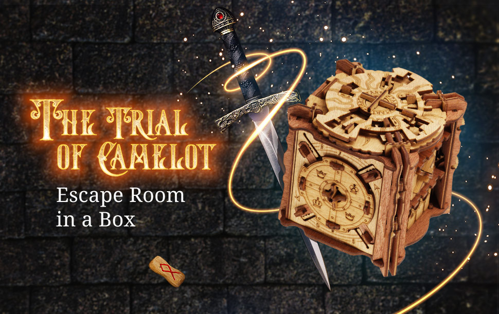 Camelot Rätselbox aus Holz