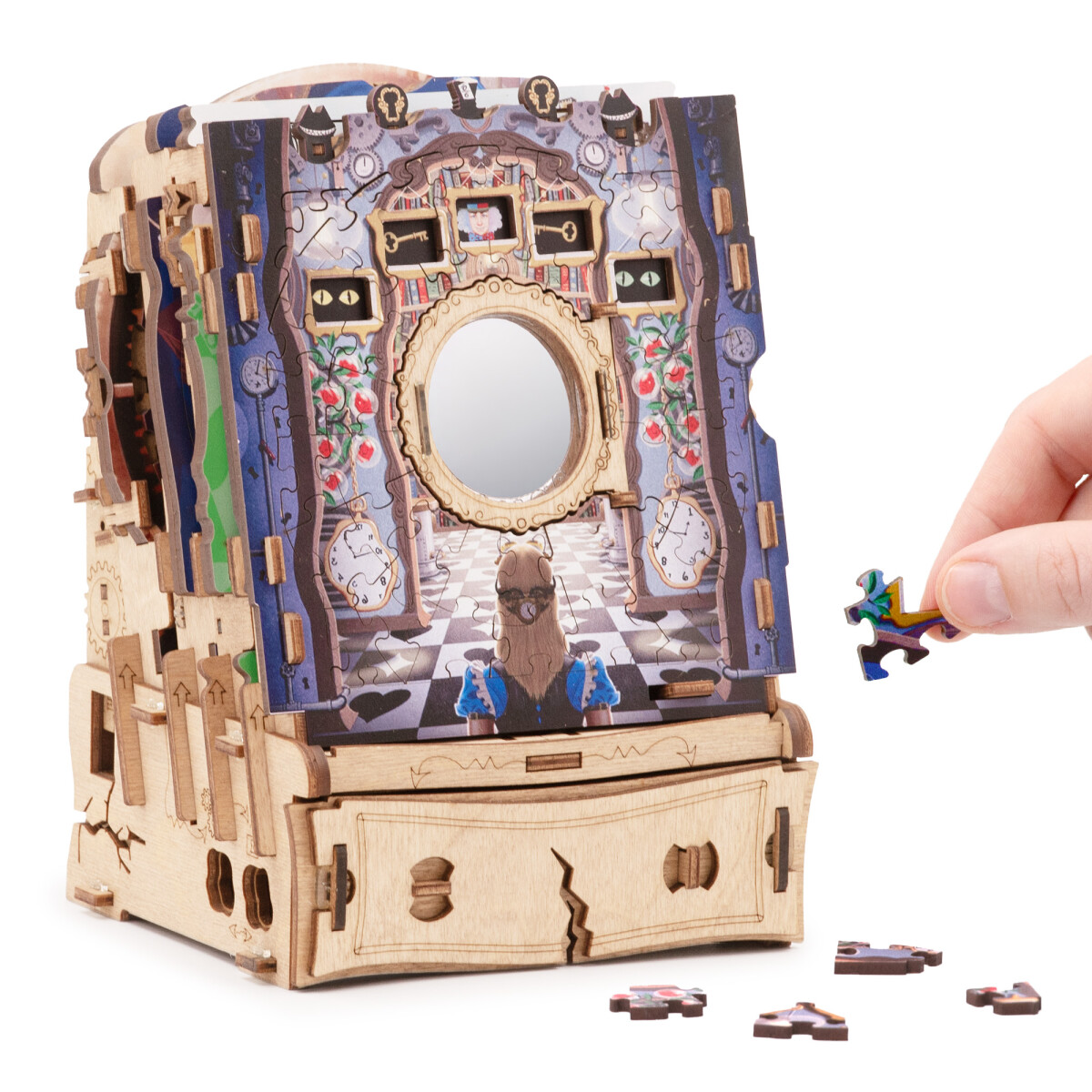 CluePuzzle - The Wonderbox of Alice. Jigsaw puzzle box