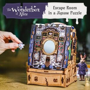 CluePuzzle - The Wonderbox of Alice. Jigsaw puzzle box