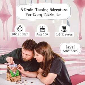 CluePuzzle - The Wonderbox of Alice. Jigsaw puzzle box