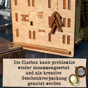 Cluebox Megabox - Escape Room in a box. Schrödingers Cat